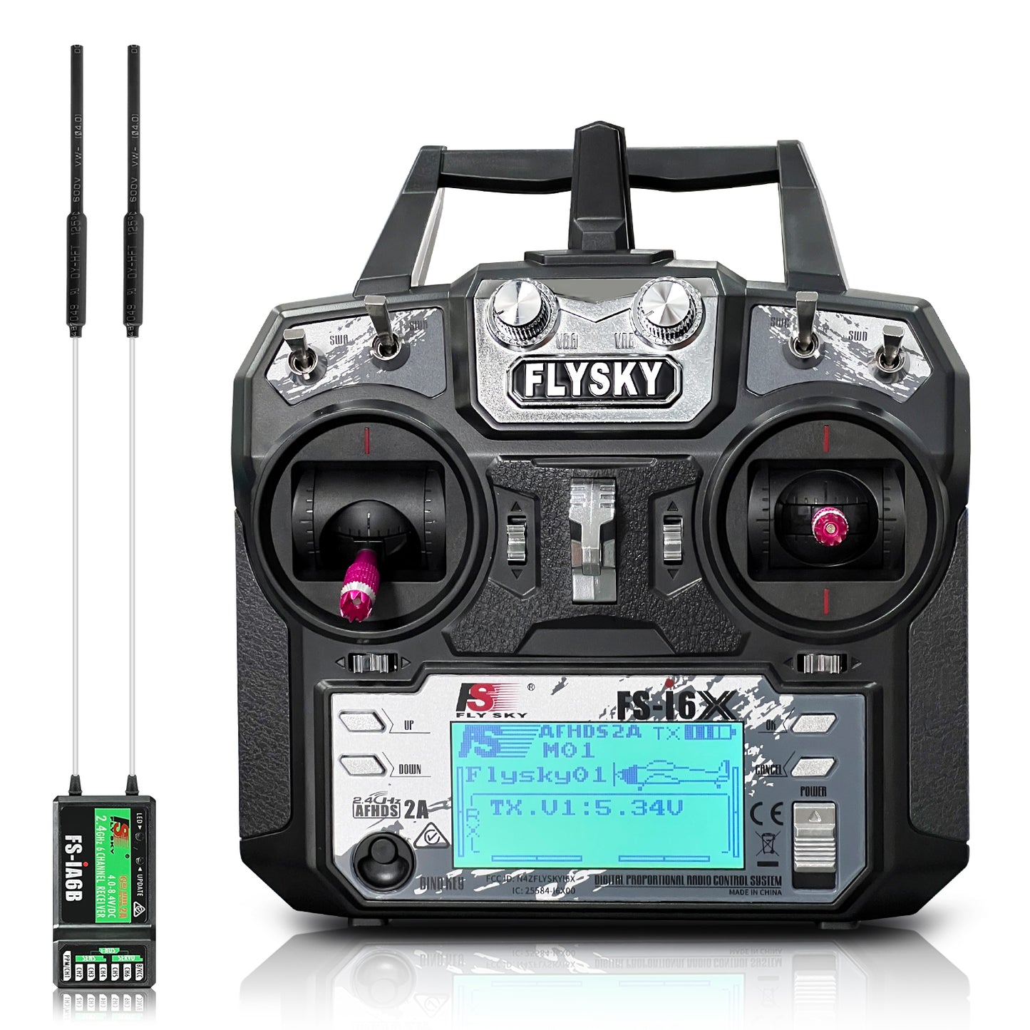 Flysky 10 チャンネル送信機 (FS-I6X) + 受信機 (FS-iA6B/10B)