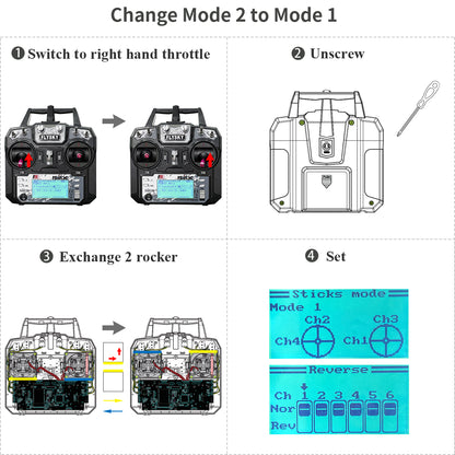 Flysky 10 チャンネル送信機 (FS-I6X) + 受信機 (FS-iA6B/10B)