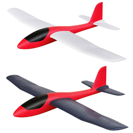 860mm Foam Glider, Super Large Airplane Toy for Kids & RC Hobbyists (2 Pack)