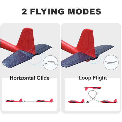 860mm フォームグライダー、子供とラジコン愛好家向けの超大型飛行機おもちゃ (2 パック) 