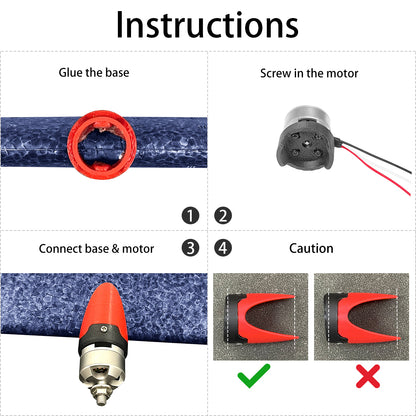 3D Print Motor Base, Twin Motor Solution for 84/86cm DIY RC Plane Glider Conversion, Hole Pitch 12-16mm